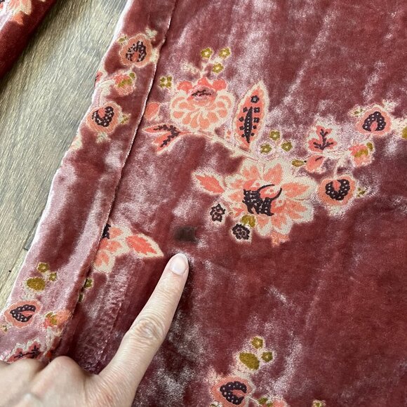 NEW Hutch Anthro Velvet Floral Wide Leg Pants Sz XS - Picture 16 of 16